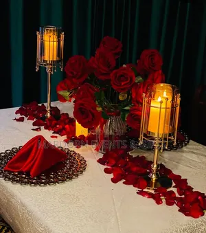 Simple Couple Dinner Setups Decor, Done for Reserved Dates Only.