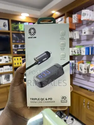 Tripple Qc Pd 100w Car Charger
