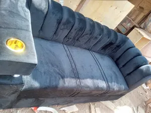 Black Cupholder 3 Seater Sofa