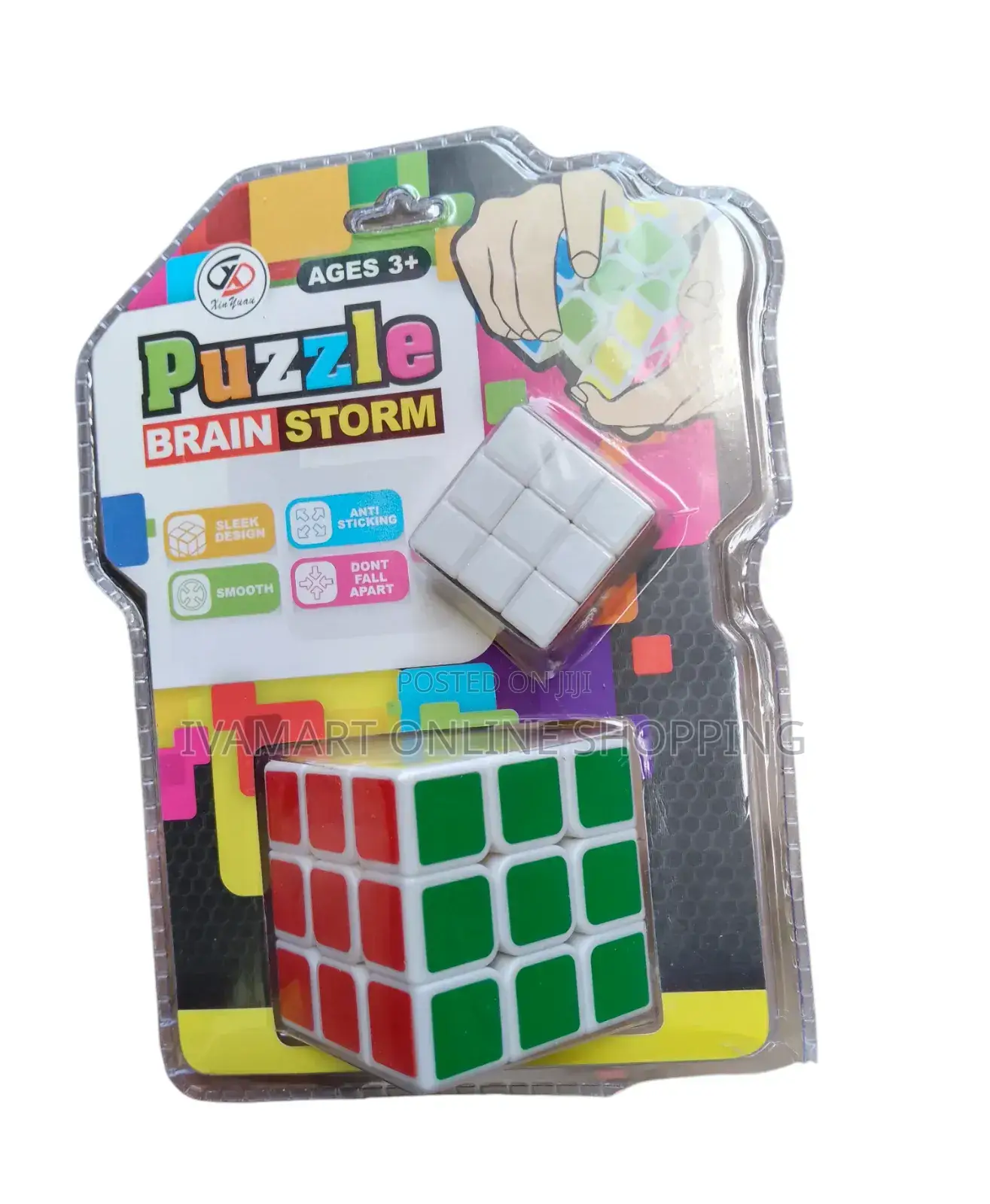Rubik's Cube Puzzle (2 in 1) - Multicolor