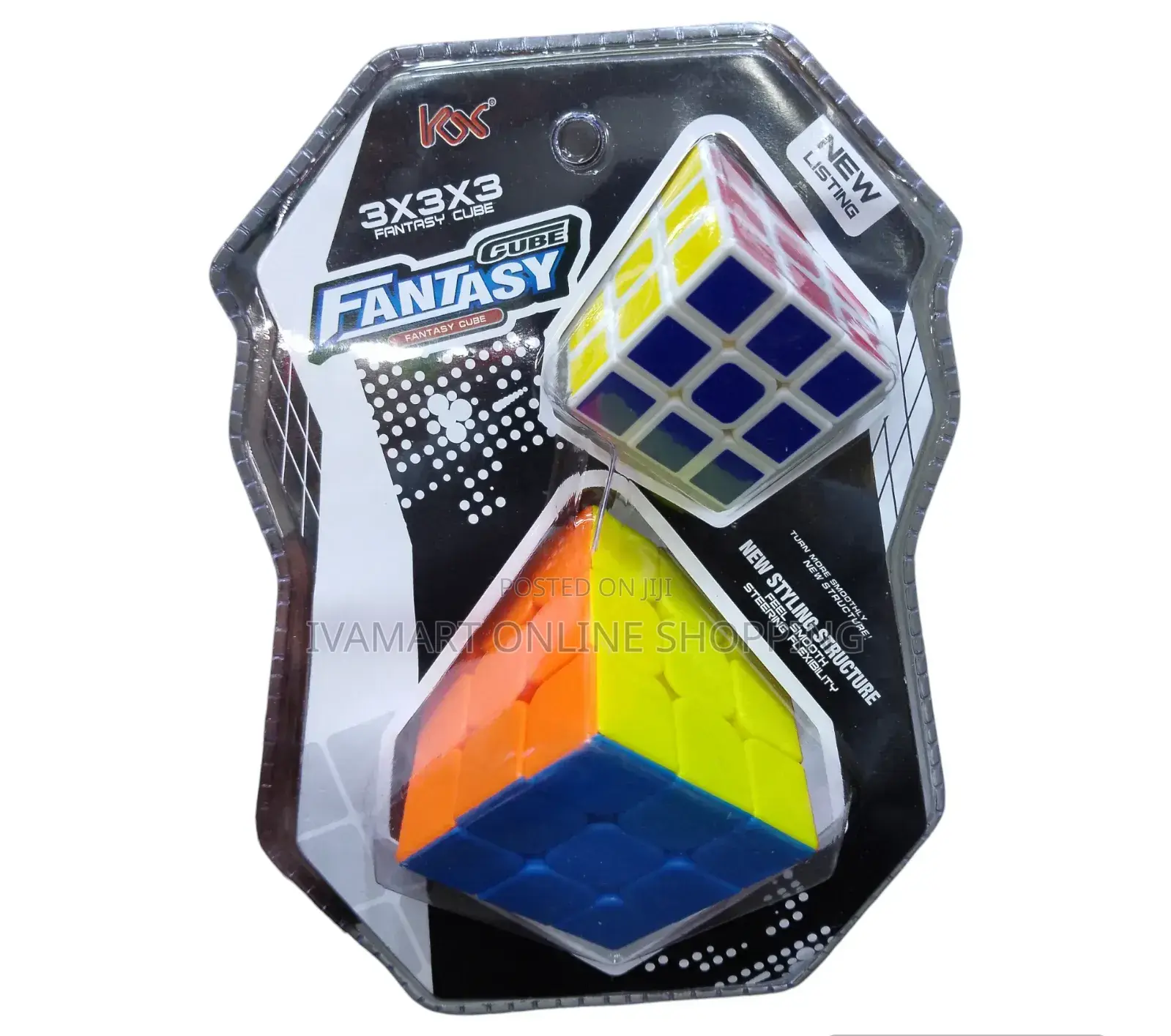 Rubik's Cube Puzzle (2 in 1) - Multicolor