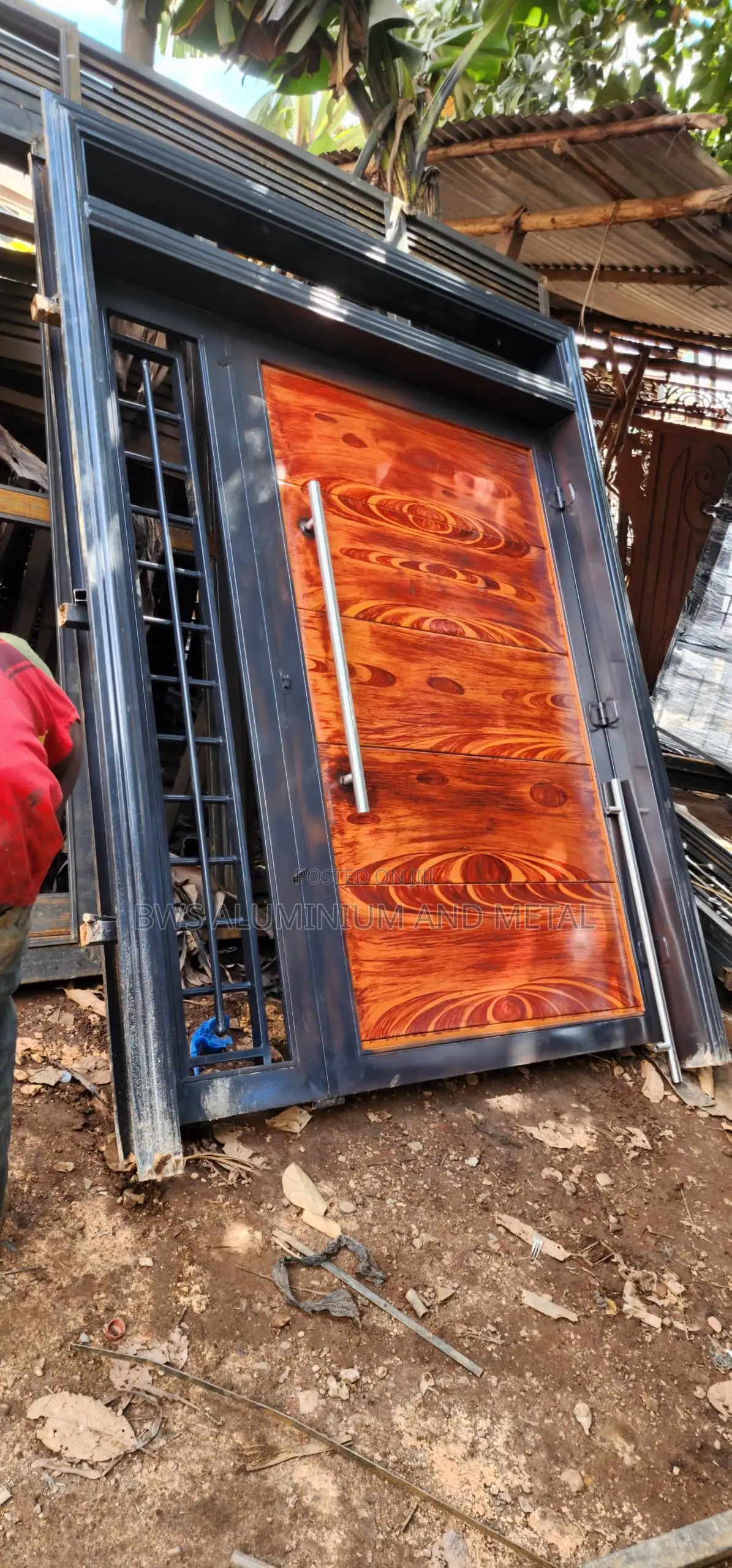 Mahogany Front Door