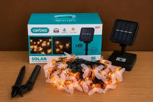 Aerbes Ab-Ty147-1 Solar Decorative String Light 30 Led Garden Light