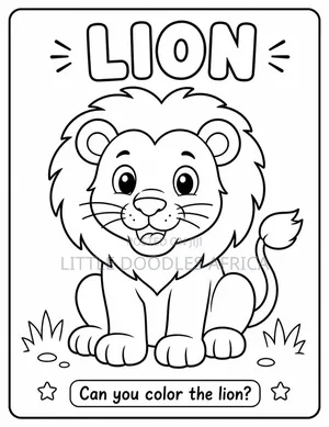My First African Animals Children Coloring Book