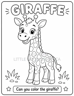My First African Animals Children Coloring Book