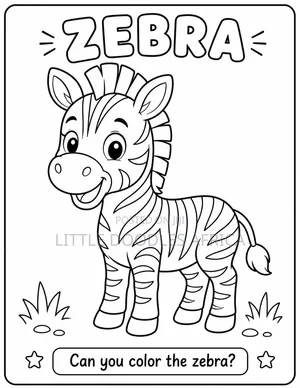 My First African Animals Children Coloring Book