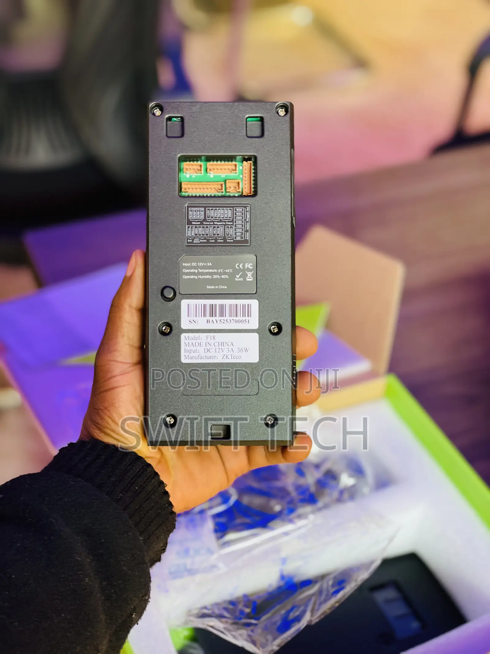 Zkteco Fingerprint Attendance And Access Control Terminal.
