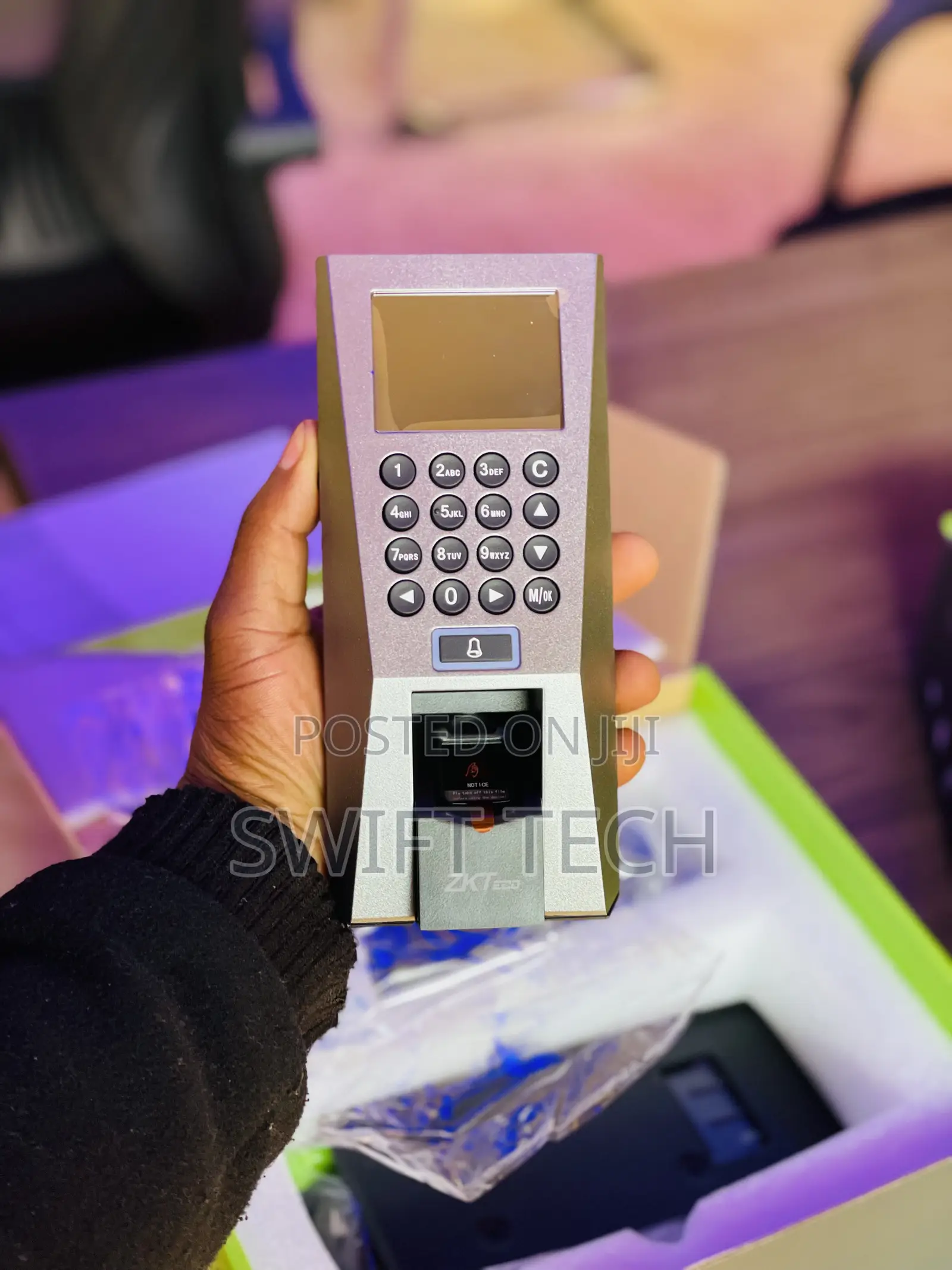 Zkteco Fingerprint Attendance And Access Control Terminal.