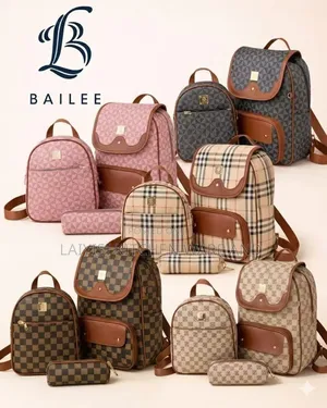 3-Piece Stylish Backpack Bag Set – Spacious, Durable Unique Design