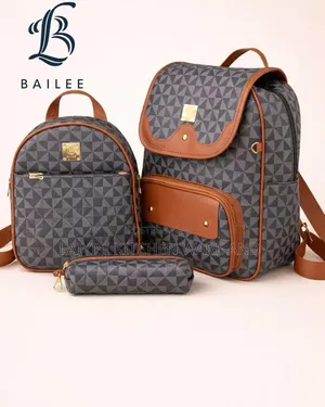 3-Piece Stylish Backpack Bag Set – Spacious, Durable Unique Design