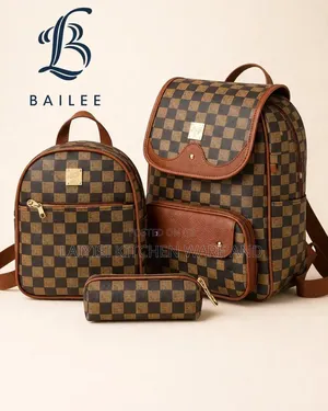 3-Piece Stylish Backpack Bag Set – Spacious, Durable Unique Design
