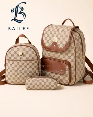 3-Piece Stylish Backpack Bag Set – Spacious, Durable Unique Design