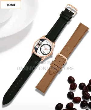 Tomi Automatic Men's Watch With Rotating Gear Second-Hand Stepping.