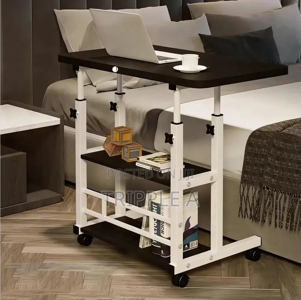 Adjustable Height Laptop Table With Tray