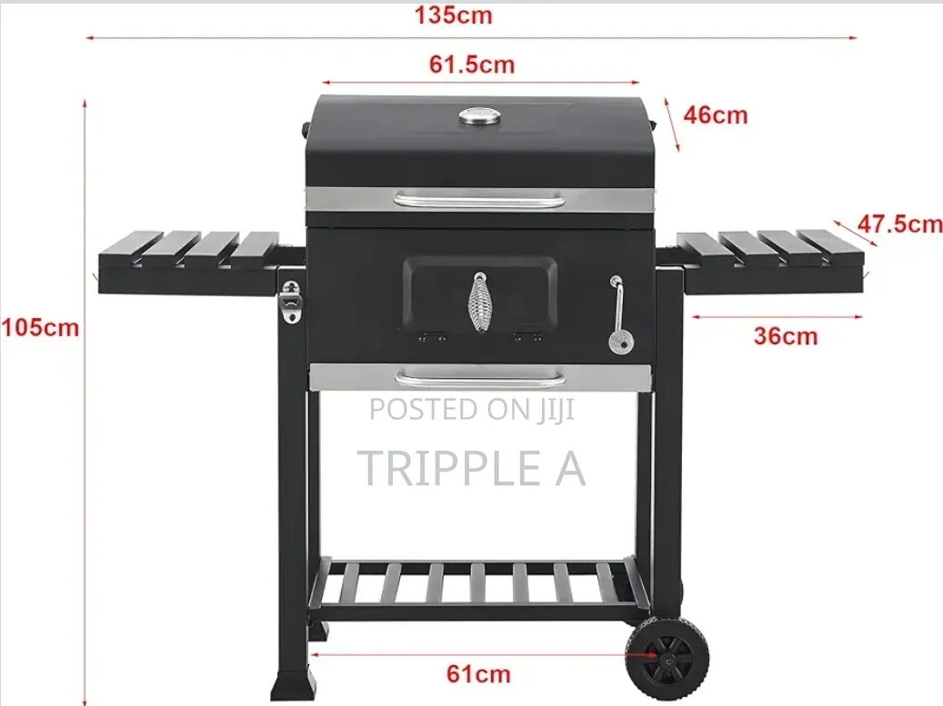 Barbecue Trolley Arnad Charcoal Grill With Lid