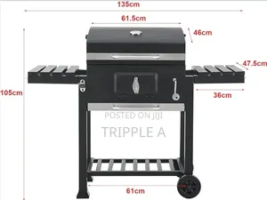 Barbecue Trolley Arnad Charcoal Grill With Lid