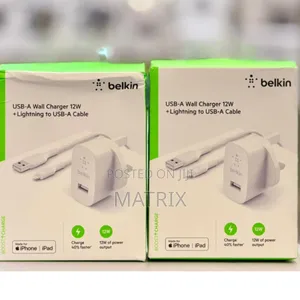 Belkin Home Charger, Adapter With Lightning Cable Chargesync Cable