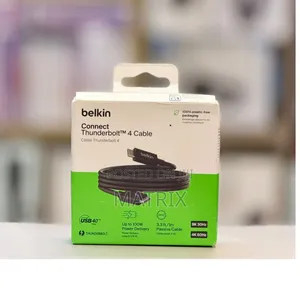 Belkin Thunderbolt 4 Cable 40gbps 1m, 3.3ft Power Cable
