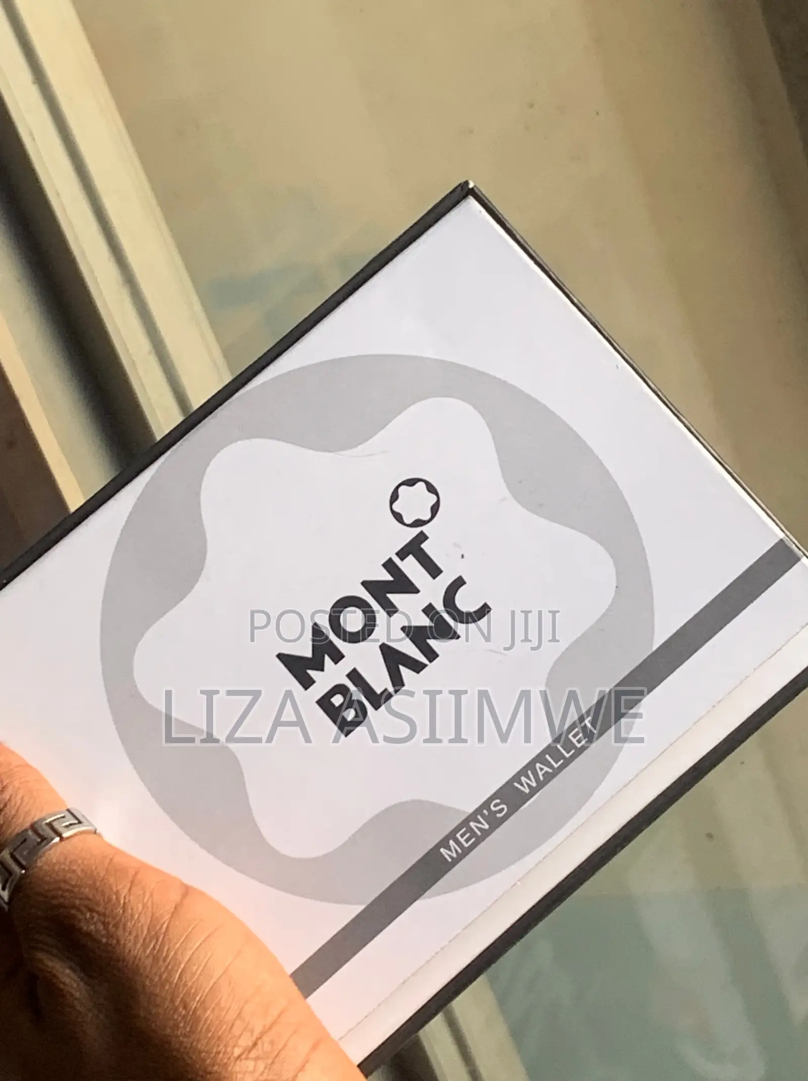 Montblanc Leather Wallet Features a Prominently Embossed Logo