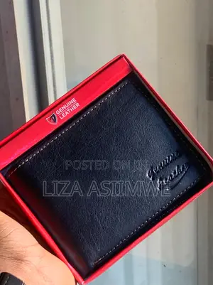 Bifold Wallet Is Crafted From Genuine Black Leather