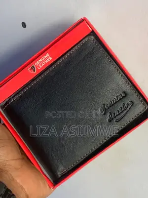 Bifold Wallet Is Crafted From Genuine Black Leather