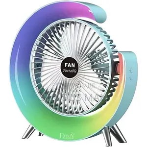 Desktop 5-Light Mini Fan With Led Lighting