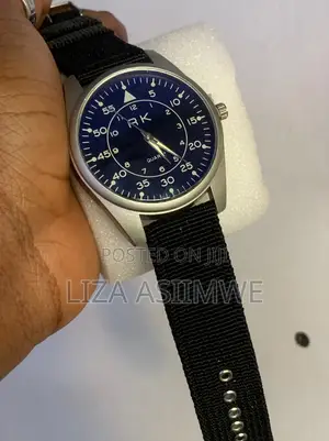 Watch Featuring a Type-B Dial and a Black Nylon Strap
