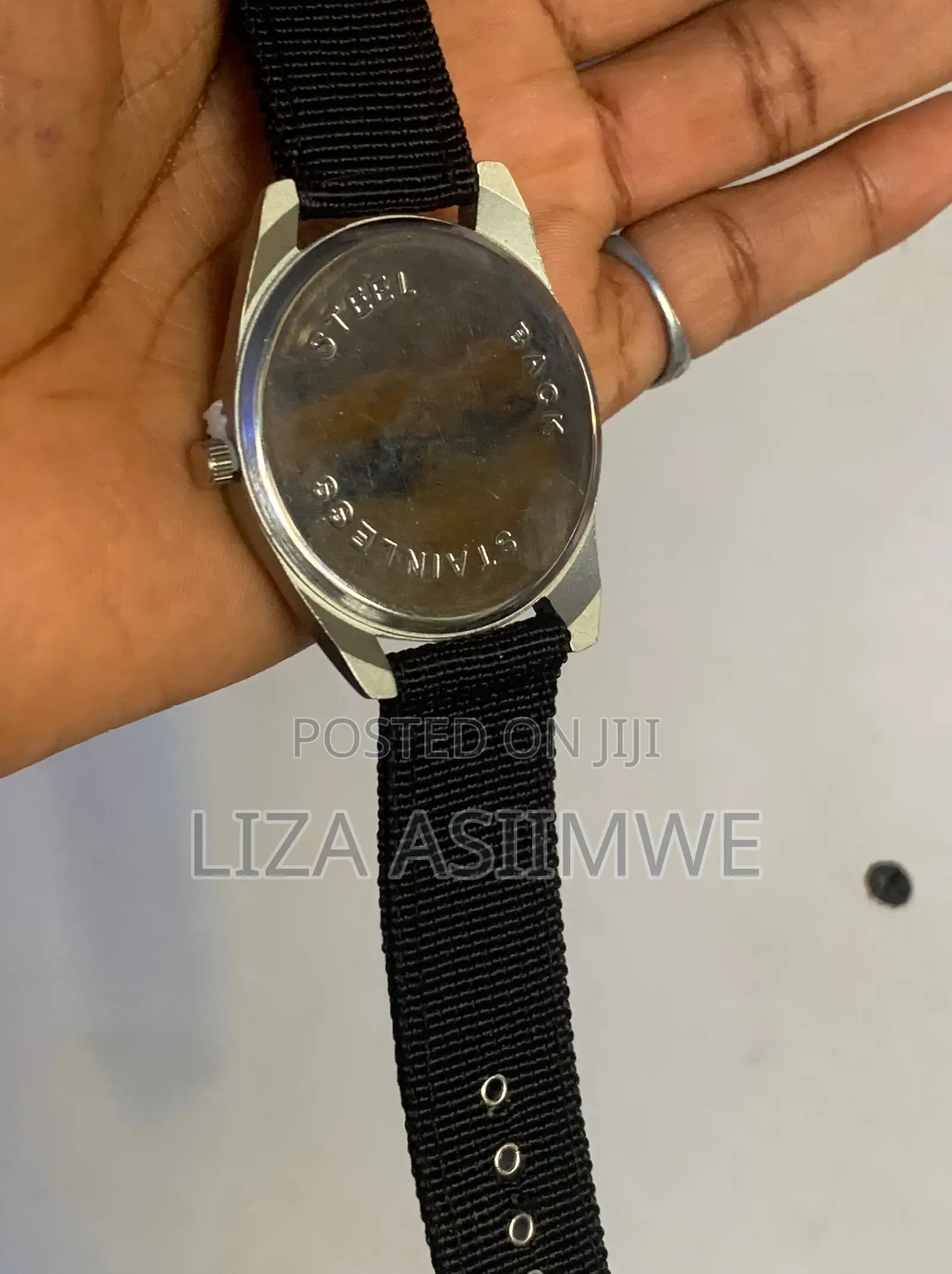 Watch Featuring a Type-B Dial and a Black Nylon Strap