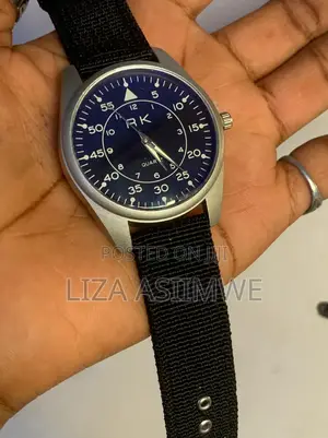 Watch Featuring a Type-B Dial and a Black Nylon Strap