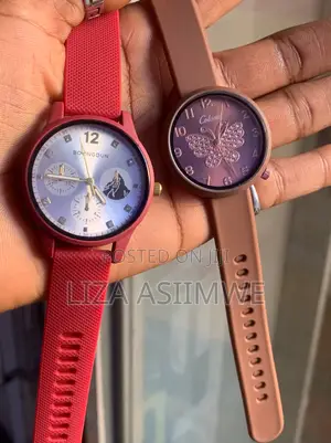 Kids Quartz Watches Feature Silicone Bands And Round Cases.