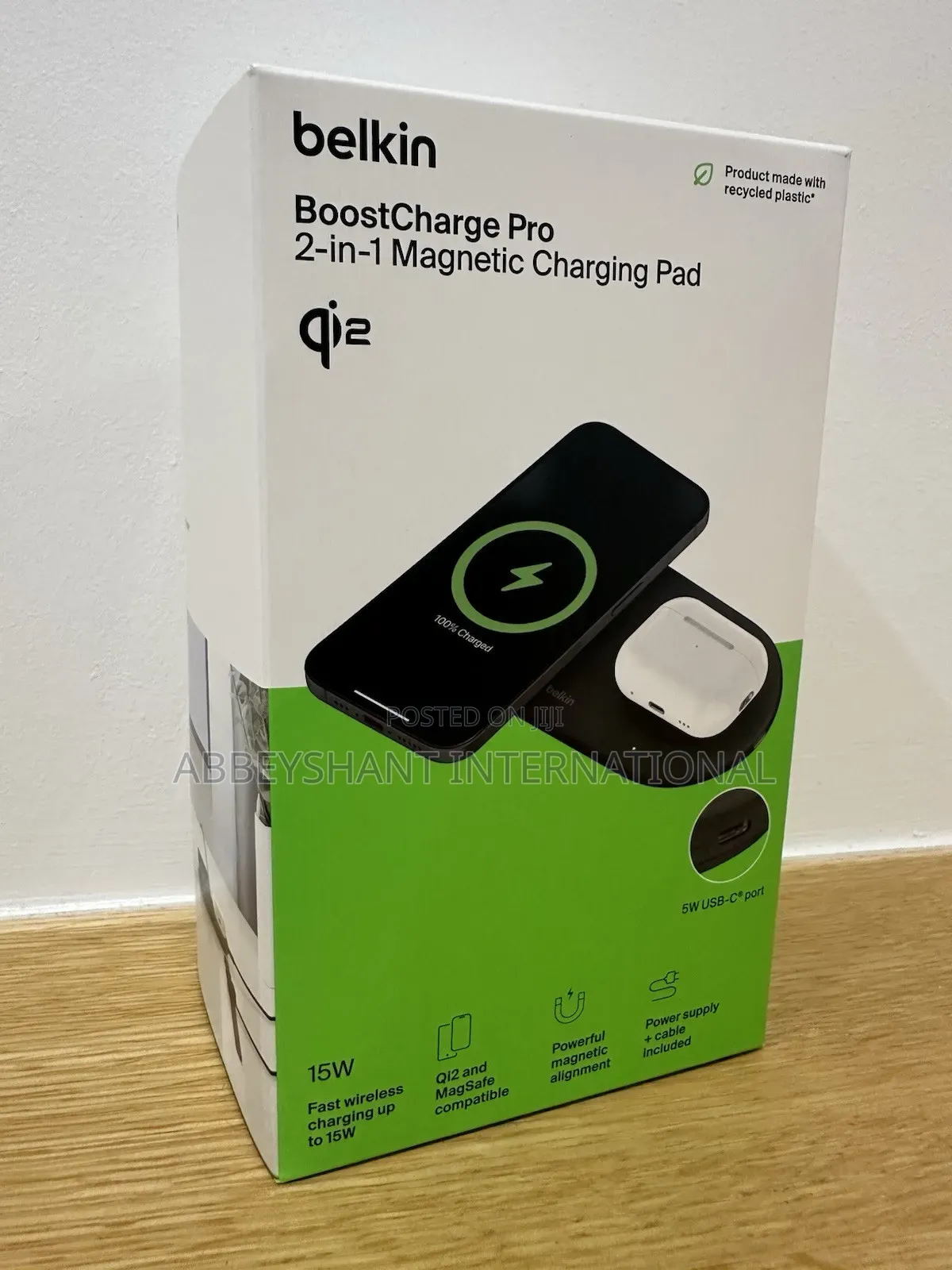 Belkin Boostcharge Pro 2-in-1 Magnetic Wireless Charging Pad
