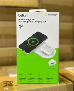 Belkin Boostcharge Pro 2-in-1 Magnetic Wireless Charging Pad
