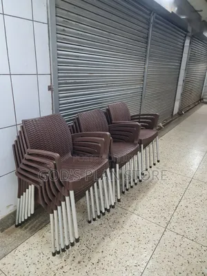 Mosaic Coffee Brown Textured Plastic Chairs Plastic Chairs