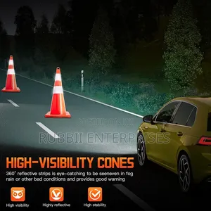 Fluorescent Orange Safety Traffic Cones 75cm(28")