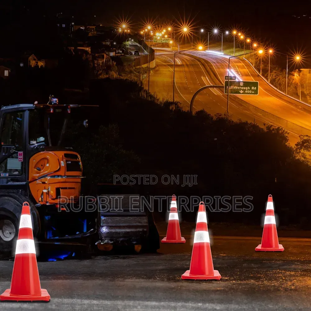 Fluorescent Orange Safety Traffic Cones 75cm(28")