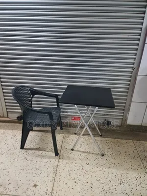 Matted Plastic Chair and Reading Table Reading Table and Chair Set
