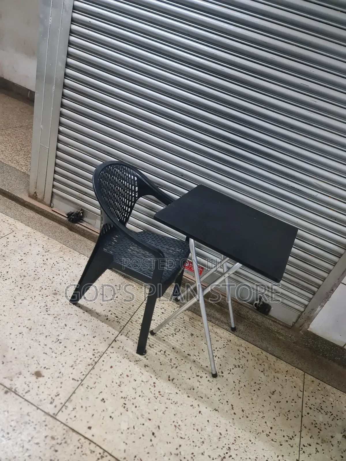 Matted Plastic Chair and Reading Table Reading Table and Chair Set