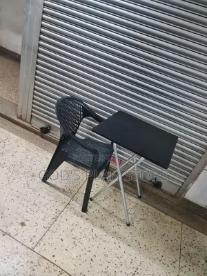 Matted Plastic Chair and Reading Table Reading Table and Chair Set