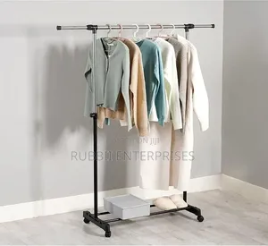 Adjustable Single-Pole Garment Rack 36kg