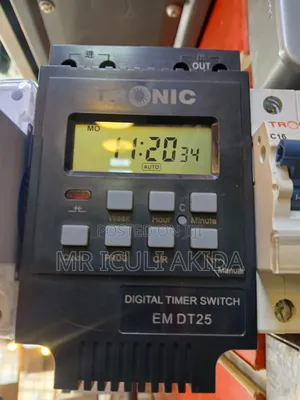 LCD Display Tronic Em Dt25 Digital Timer Switch