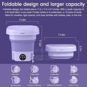Portable Washing Machine Folding Mini Washing Machine - Multicolour
