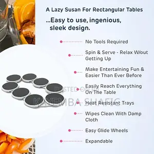 The Lazy Susan Revolution - Expandable Dining Table Turntable