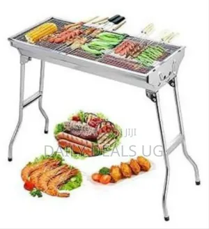 Portable, Foldable Stainless Steel Charcoal BBQ Grill