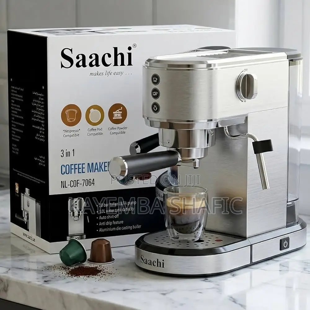 Saachi 3-in-1 Espresso Multi-Capsule Coffee Maker (20 Bar)