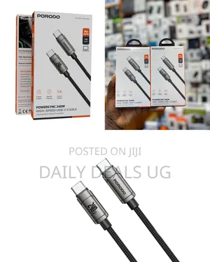 Porodo Powersync 240w High-Speed Usb-C to Usb-C Cable