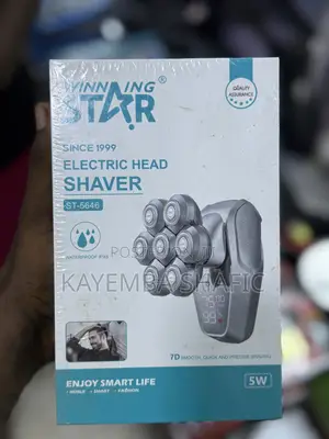 Winning Star 7d Waterproof Rechargeable Head Shaver (Brand New)