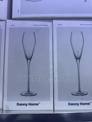 Danny Home Swan Champagne Flute Glasses - 12 Pieces a Dozen