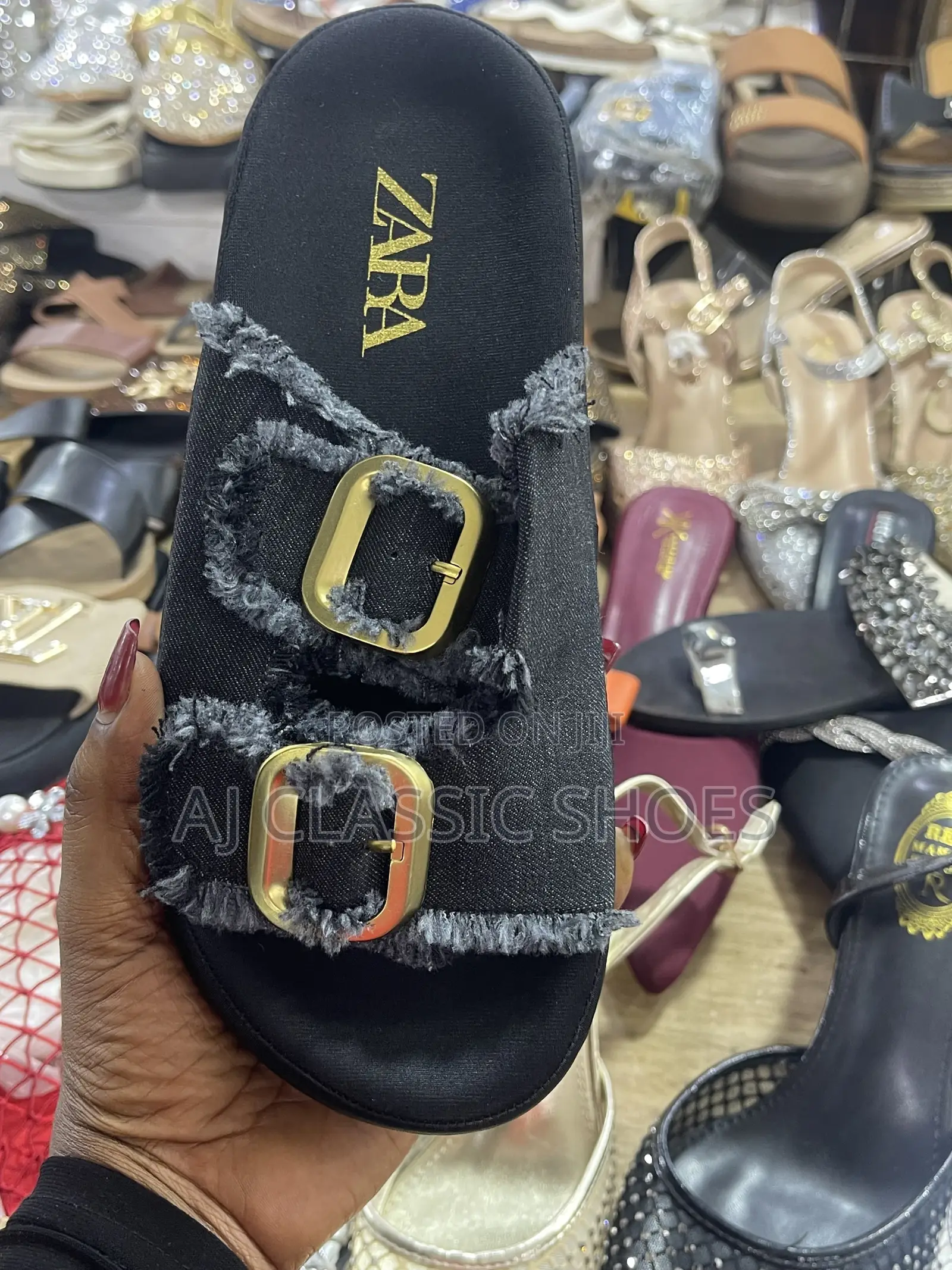 Zara Jeans Stepper Shoes