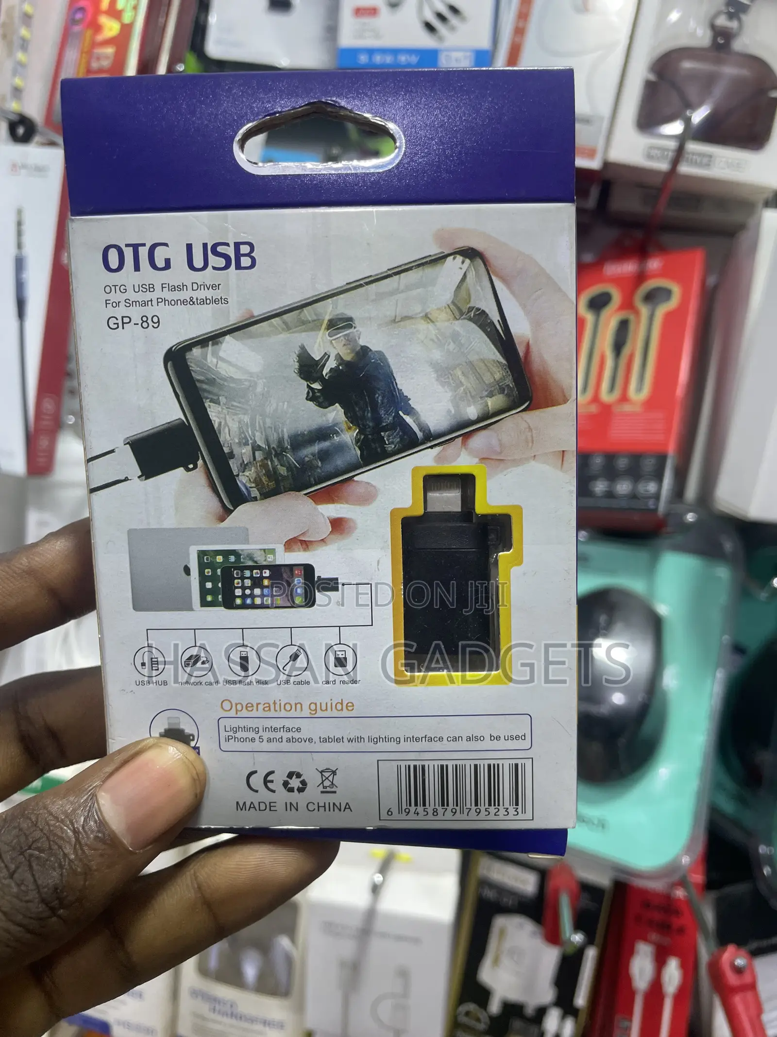 Usb 3.0 Otg Cable for iPhone iPad to Connect Card Reader