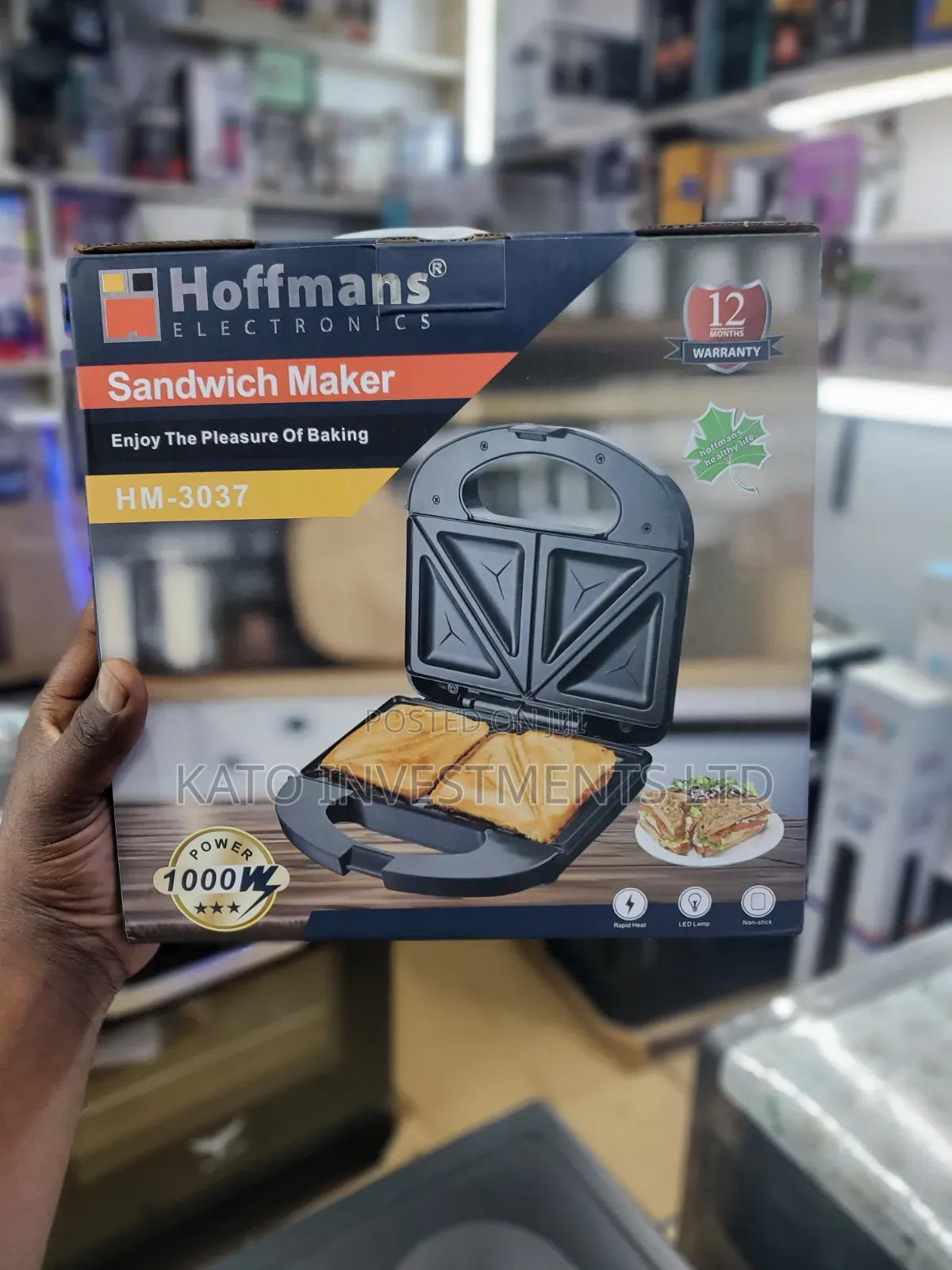 Sandwich Maker Model 3037 Hoffman